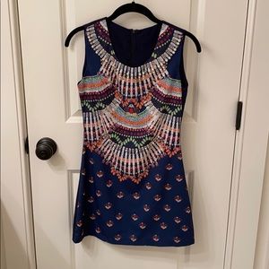 Embroidered mini dress